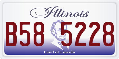 IL license plate B585228