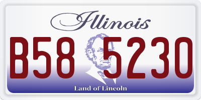IL license plate B585230