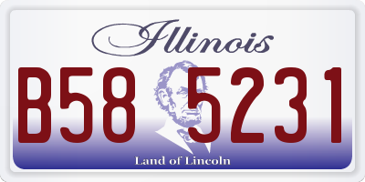 IL license plate B585231
