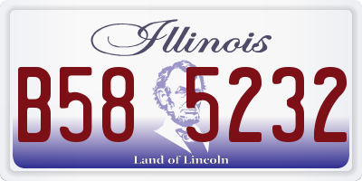 IL license plate B585232