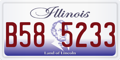 IL license plate B585233