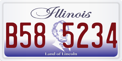 IL license plate B585234