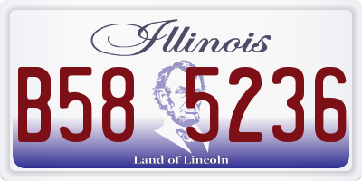 IL license plate B585236