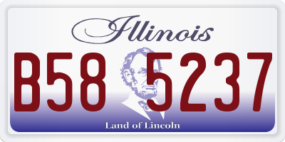 IL license plate B585237