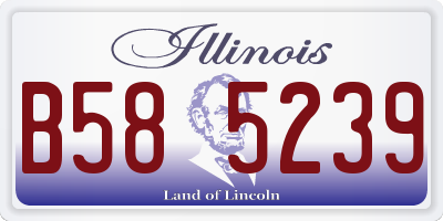 IL license plate B585239