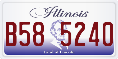 IL license plate B585240