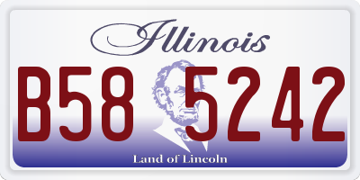 IL license plate B585242