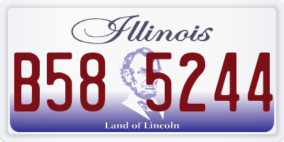 IL license plate B585244