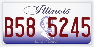 IL license plate B585245
