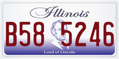 IL license plate B585246