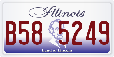 IL license plate B585249