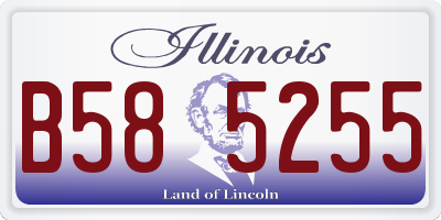 IL license plate B585255