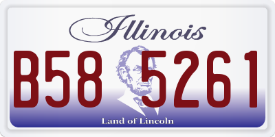 IL license plate B585261