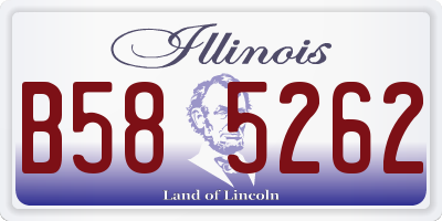 IL license plate B585262