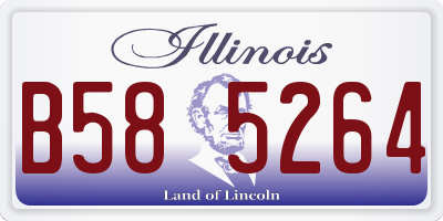 IL license plate B585264