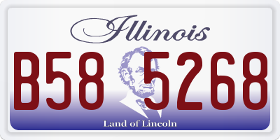 IL license plate B585268