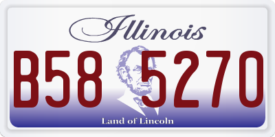 IL license plate B585270