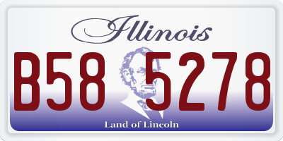 IL license plate B585278