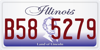 IL license plate B585279