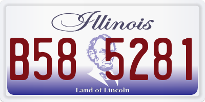 IL license plate B585281