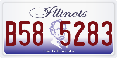 IL license plate B585283