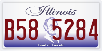 IL license plate B585284