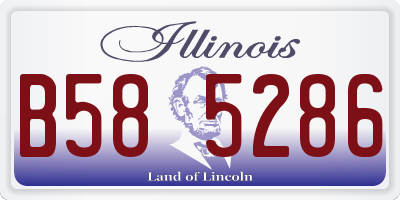 IL license plate B585286