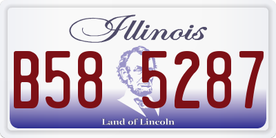 IL license plate B585287