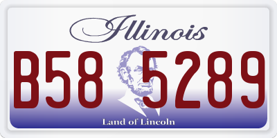 IL license plate B585289