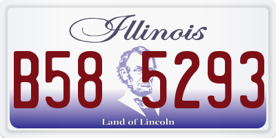 IL license plate B585293