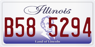 IL license plate B585294