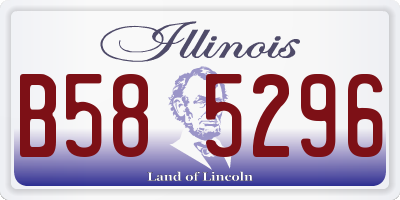 IL license plate B585296