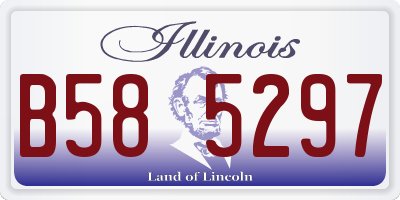IL license plate B585297