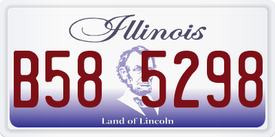 IL license plate B585298