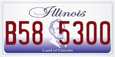 IL license plate B585300