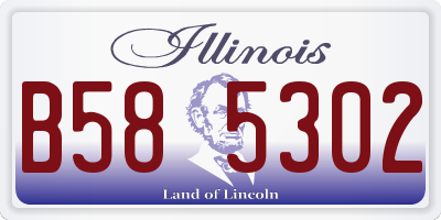 IL license plate B585302