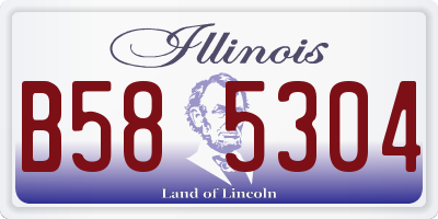 IL license plate B585304