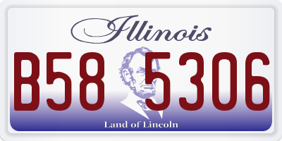 IL license plate B585306