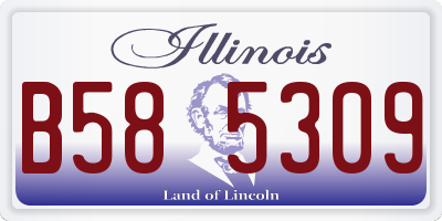 IL license plate B585309