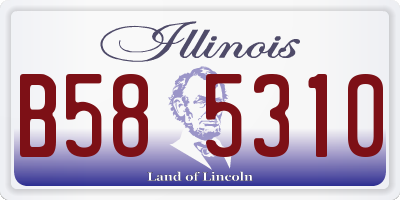 IL license plate B585310
