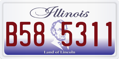 IL license plate B585311