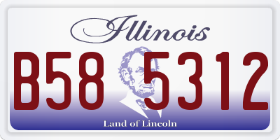 IL license plate B585312