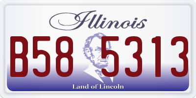 IL license plate B585313