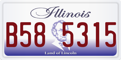 IL license plate B585315