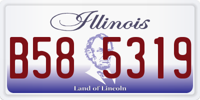 IL license plate B585319