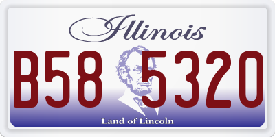 IL license plate B585320