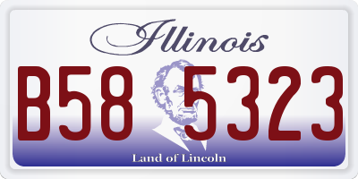 IL license plate B585323