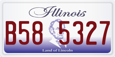 IL license plate B585327