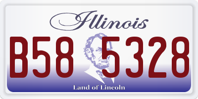 IL license plate B585328