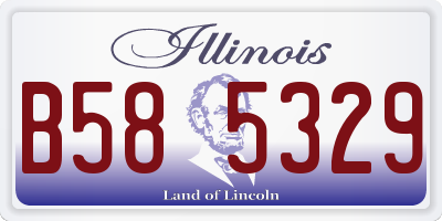 IL license plate B585329